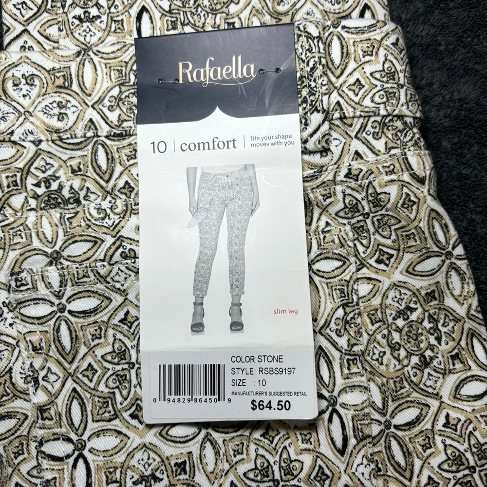 RAFAELLA Stone Comfort Stretch Dressy Slim‎ Leg Pull On Pants NWT